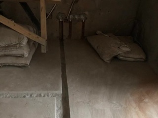 水、电管开槽施作