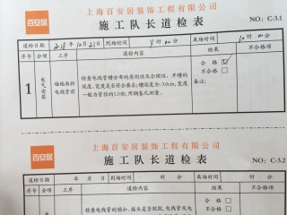 水、电管开槽施作
