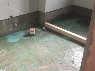 地砖铺贴及地面找平施作
