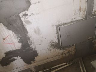水、电管开槽施工