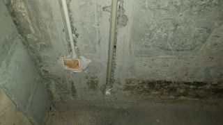 水、电管开槽施作