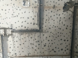 水、电管开槽施工