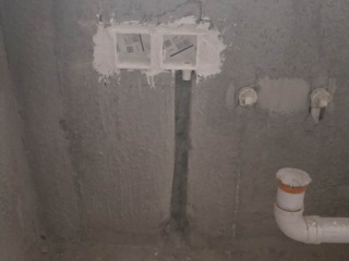 水电线管开槽施工