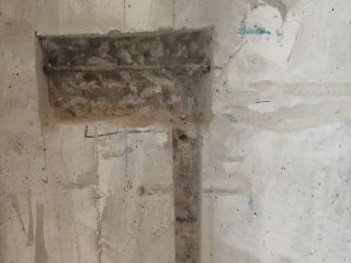 水、电管开槽施作