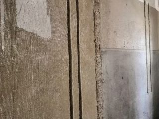 水、电管开槽施作