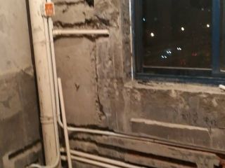 水、电管开槽施作