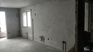 水、电管开槽施作