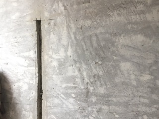 水、电管开槽施作
