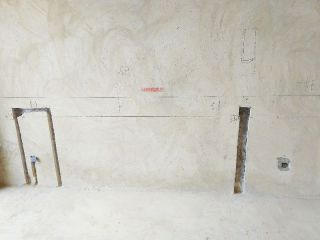 水、电管开槽施作