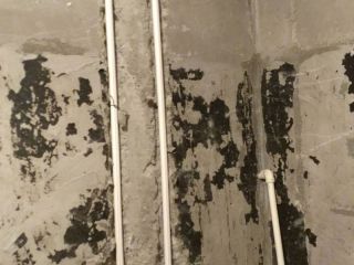 水、电管开槽施作