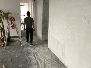 水电线管开槽施工