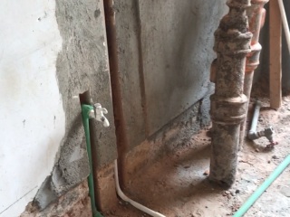水电线管开槽施工