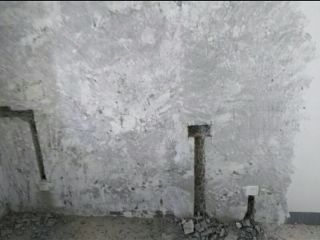 水、电管开槽施工