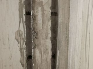 水、电管开槽施工