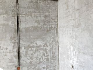 水、电管开槽施作