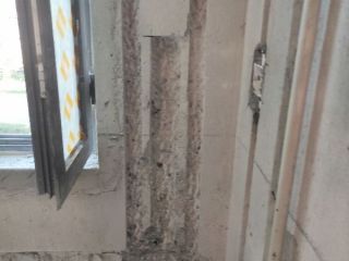 水、电管开槽施工