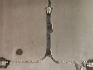 水、电管开槽施作