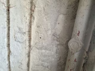 水、电管开槽施作