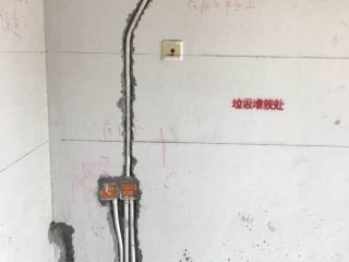 强、弱电布管，穿线施作
