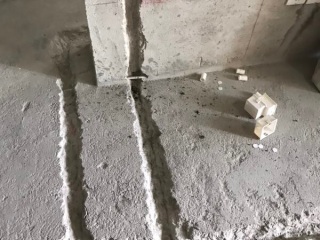 水电线管开槽施工