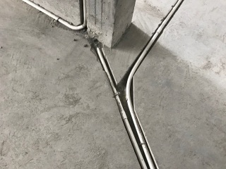 水电线管开槽施工