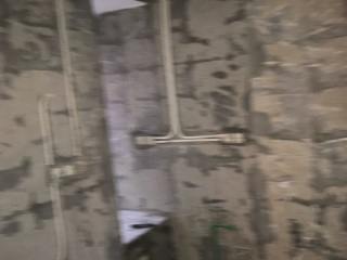 水、电管开槽施作