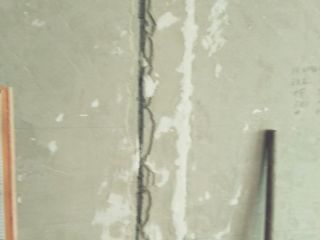 水、电管开槽施作