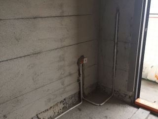水、电管开槽施作