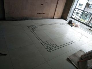 地砖铺贴及地面找平施作