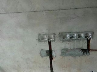水电线管开槽施工