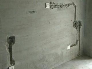 水电线管开槽施工