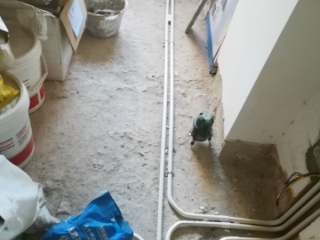水电线管开槽施工
