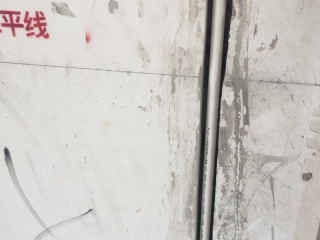 水、电管开槽施作