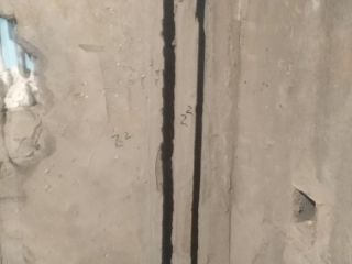 水、电管开槽施作