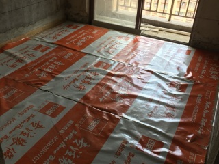 地砖铺贴及地面找平施作