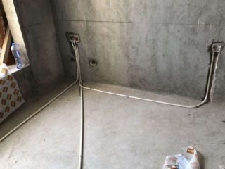 水电线管开槽施工