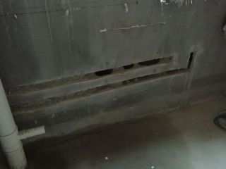 水、电管开槽施作