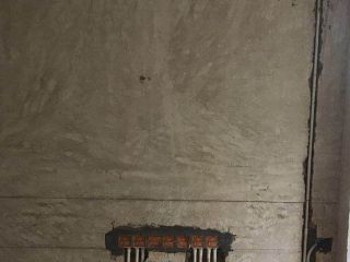 水、电管开槽施作