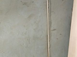 水、电管开槽施作