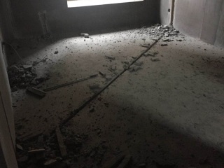 水、电管开槽施工