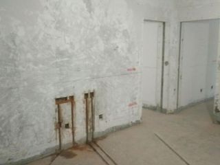 水、电管开槽施作