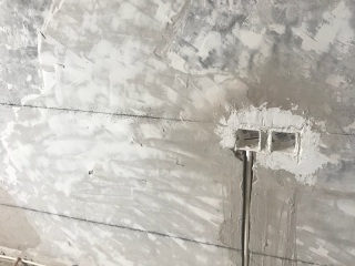 水、电管开槽施工