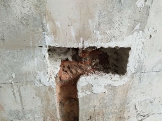 水电线管开槽施工