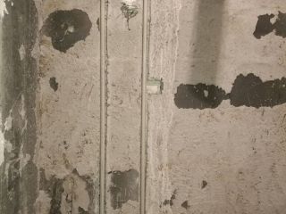 水、电管开槽施作