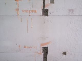 水、电管开槽施作