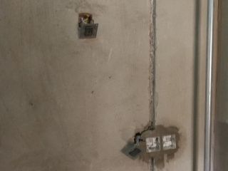 水、电管开槽施工