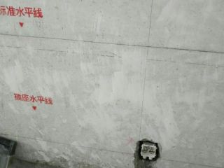水、电管开槽施作