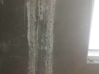 水、电管开槽施作