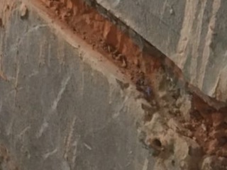 水、电管开槽施工