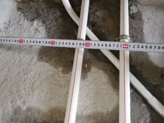 水、电管开槽施作